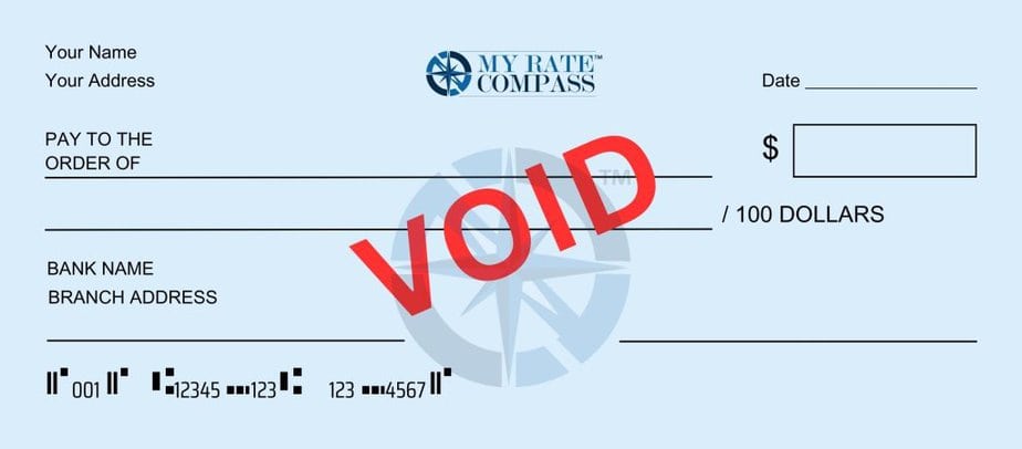 PC Financial void cheque