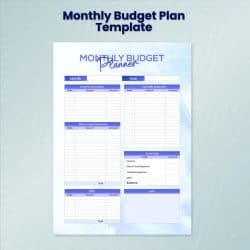 How do I create a budget template?